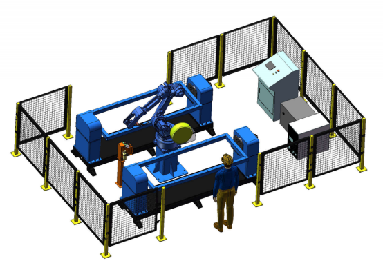 双工位翻转变位机焊接工作站